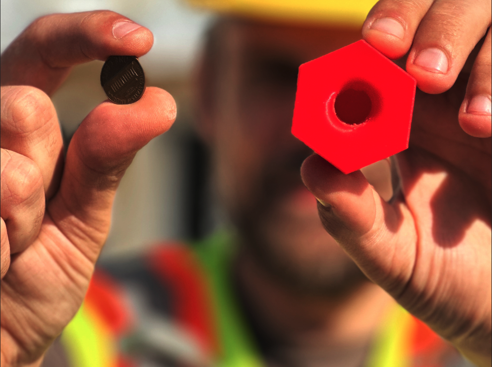 24x Rebar and Anchor Bolt Safety Cover (W/ Penny Slot)